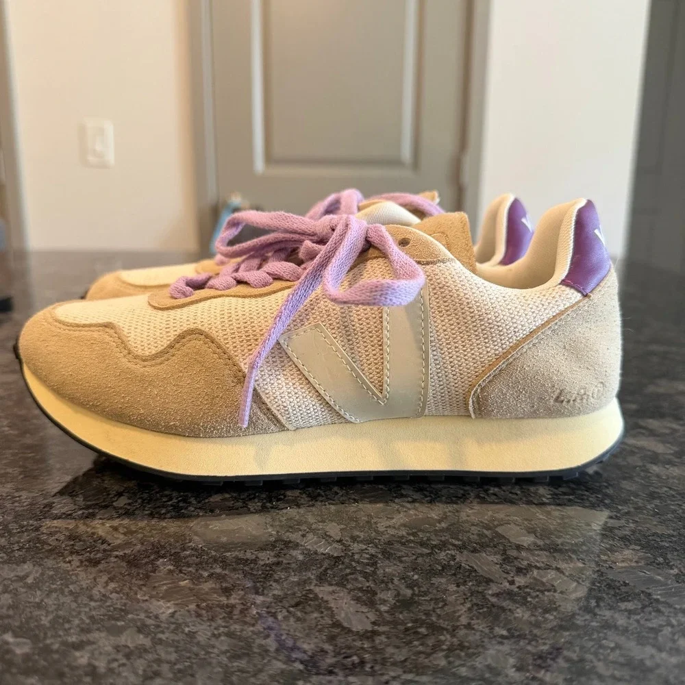 Veja SDU J-Mesh Sneakers Tan‎ Purple Size 6